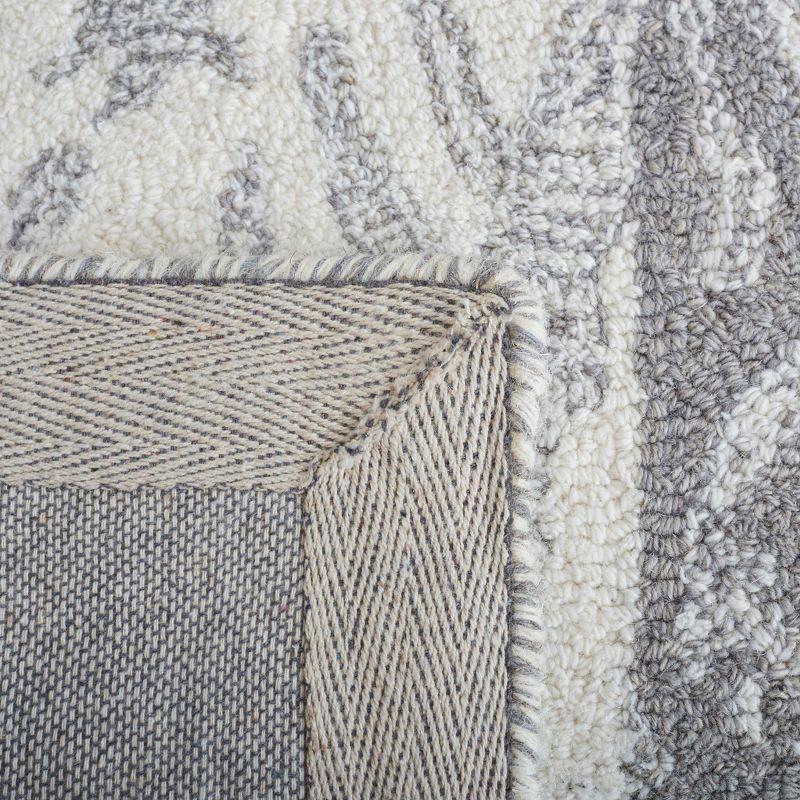 Ikat IKT653 Hand Tufted Runner Rug - Grey/Ivory - 2'3"x8' - Safavieh.