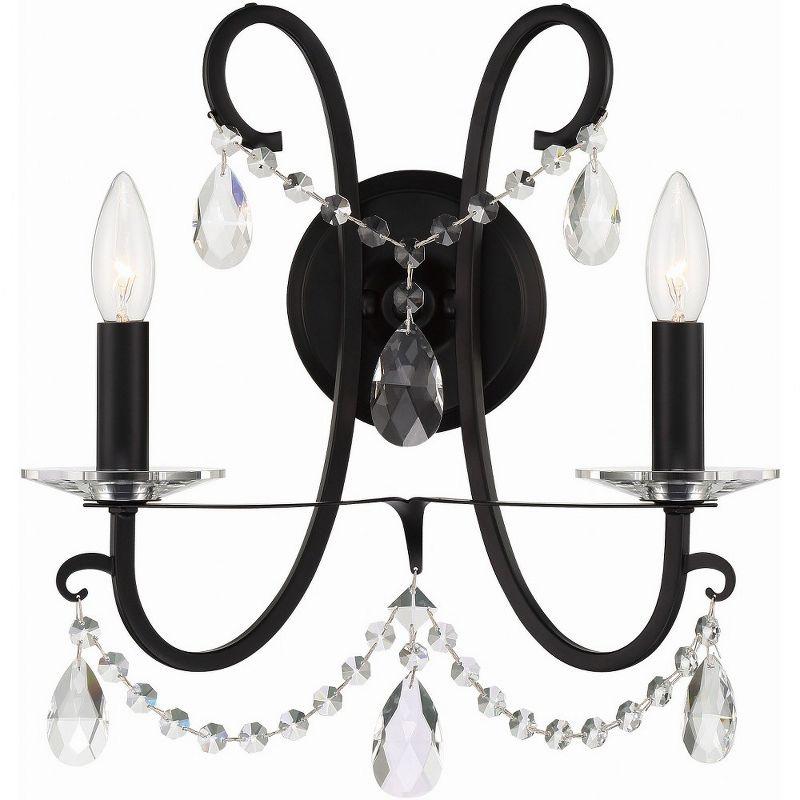 Crystorama Lighting Othello 2 - Light Sconce in  Matte Black