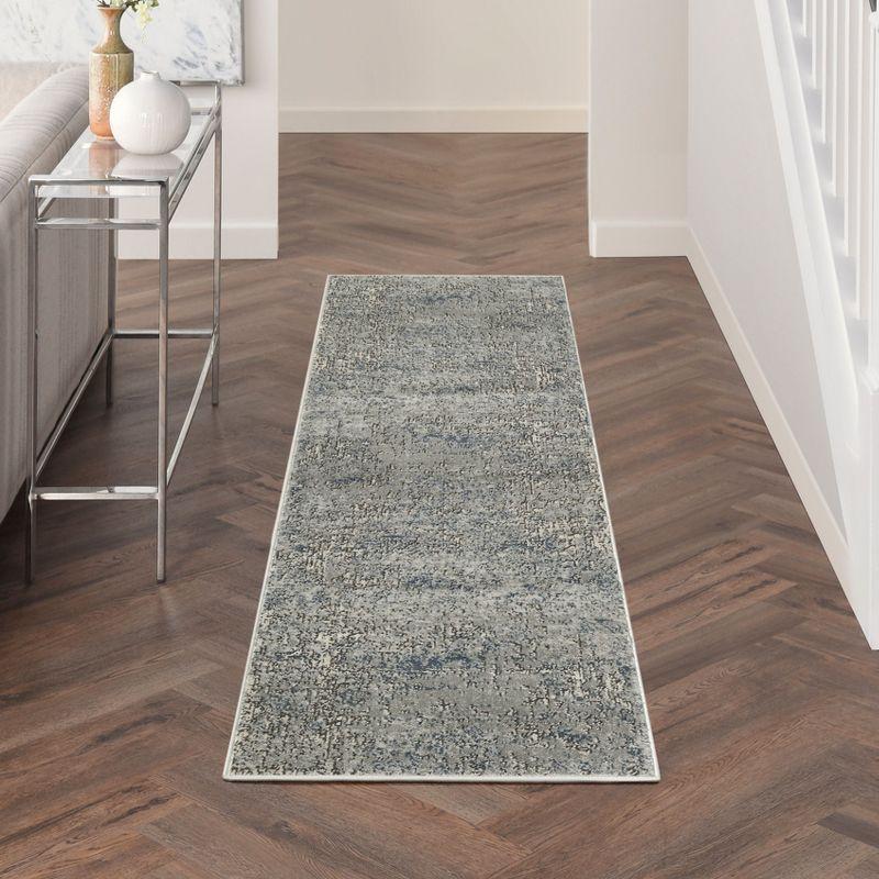 Nourison Concerto 2'2" x 10' Ivory Grey Taupe Vintage Indoor Rug