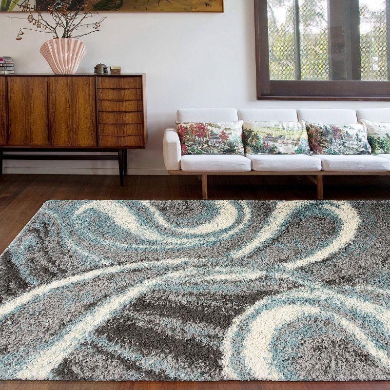 World Rug Gallery Contemporary Cozy Plush Shag Area Rug