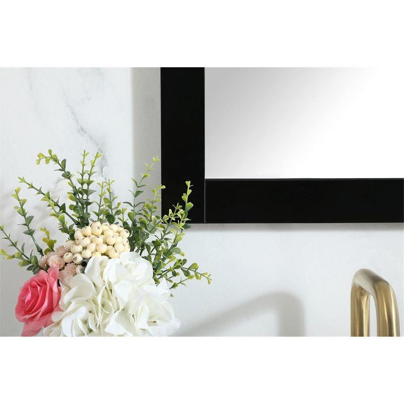 Elegant Lighting Aqua vanity mirror 18x32 inch in black