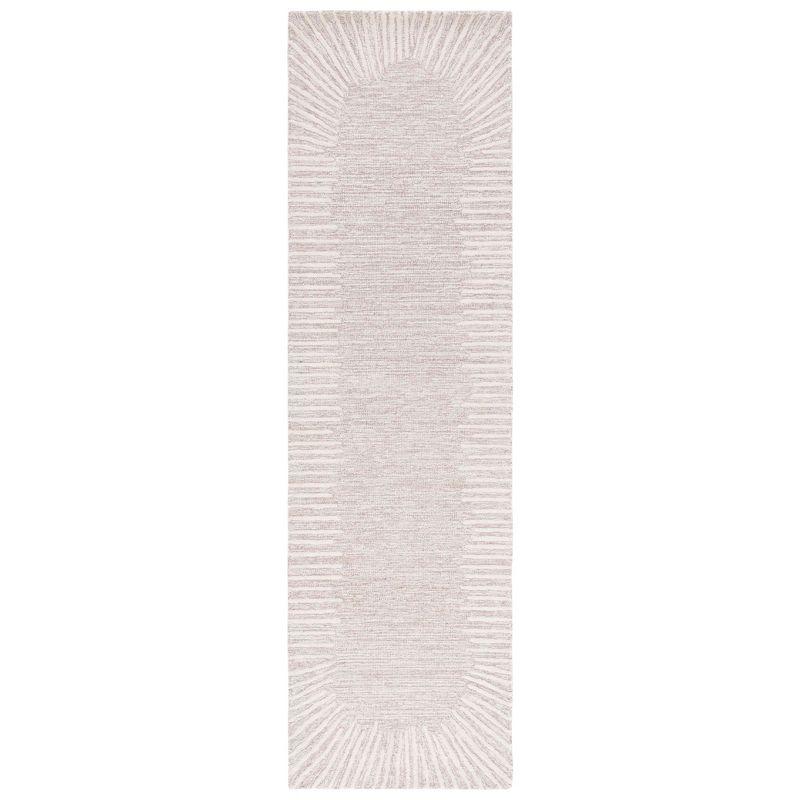 Abstract ABT478 Hand Tufted Runner Rug - Natural/Ivory - 2'3"x8' - Safavieh .