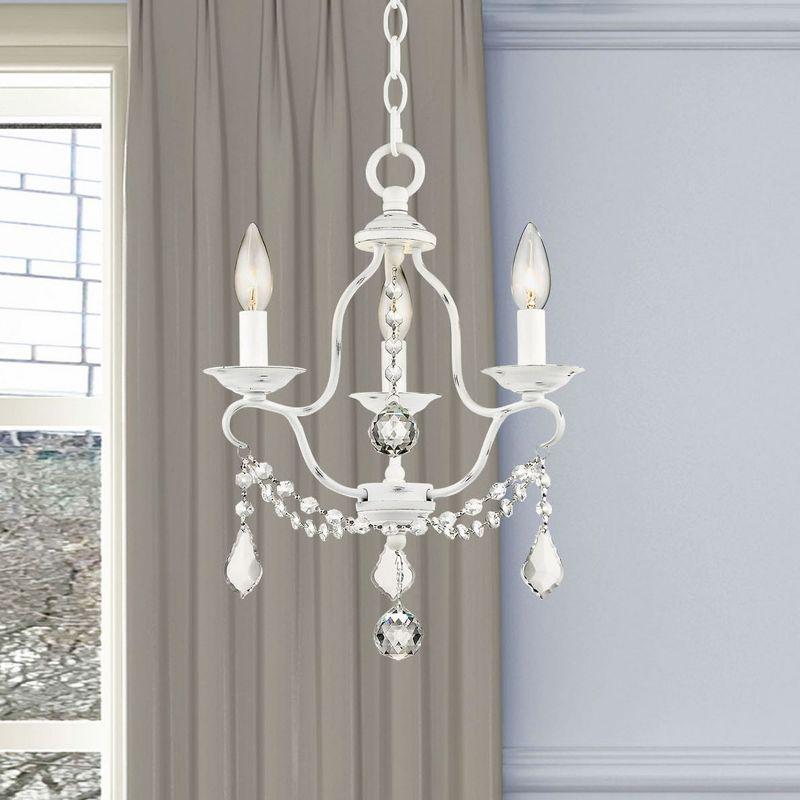 Livex Lighting Chesterfield 3 - Light Chandelier in  Antique White