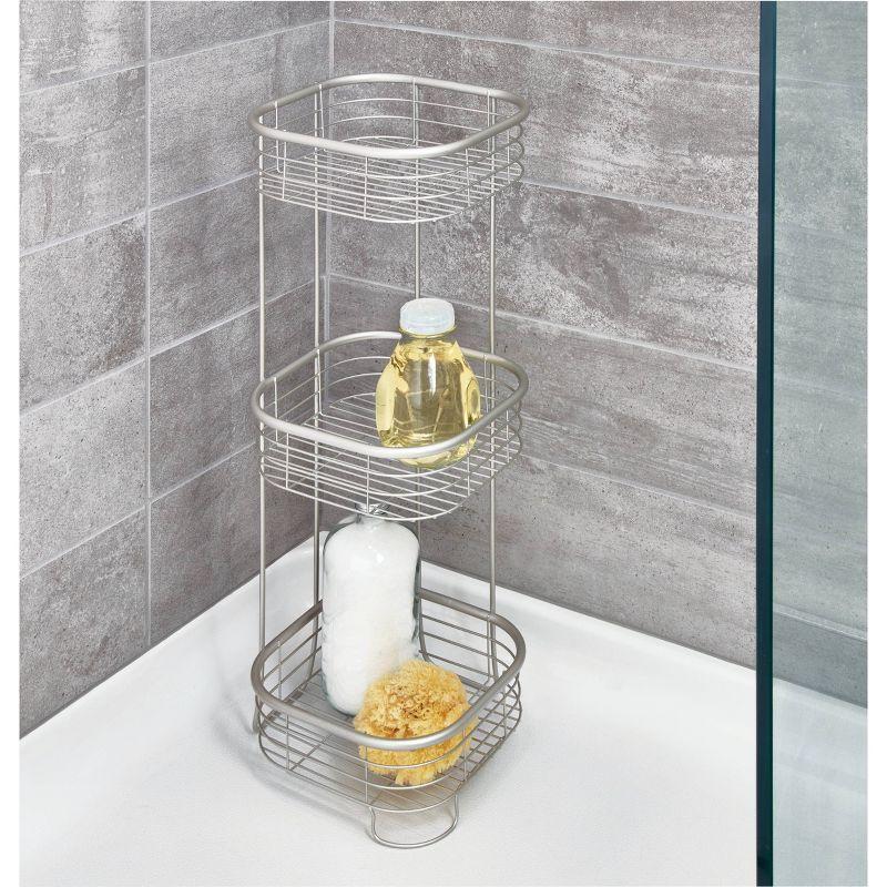 3 Tier Forma Shower Shelf Square - iDESIGN