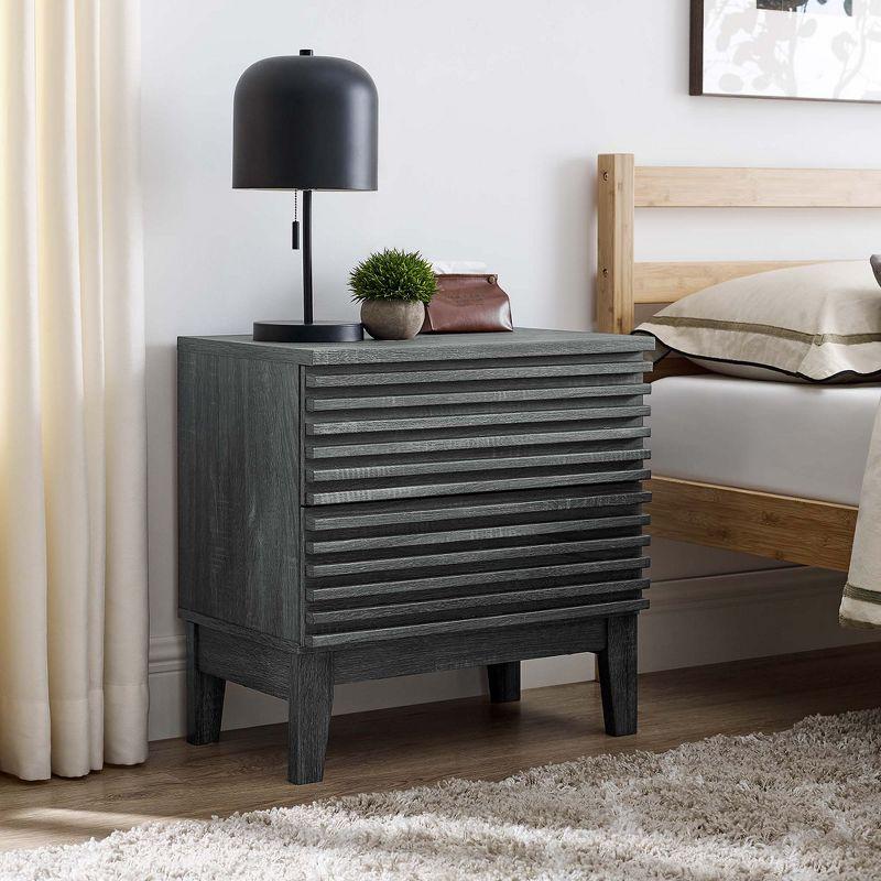 Modway Modway Render Two-Drawer Mid-Century Modern Nightstand