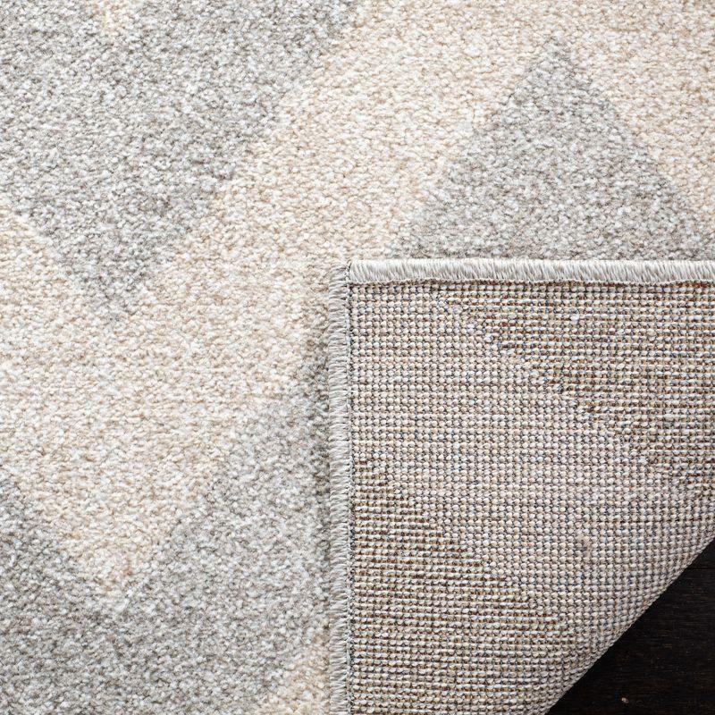 Amherst AMT419 Power Loomed Indoor Area Rug - Light Grey/Beige - 5'x5' - Safavieh