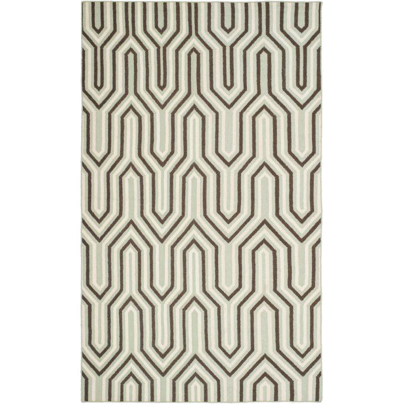 Dhurries DHU622 Hand Woven Area Rug - Grey/Multi - 4'x6' - Safavieh.