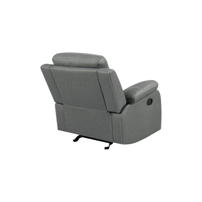 Coaster Home Furnishings Nova Upholstered Glider Recliner Chair Dark Grey