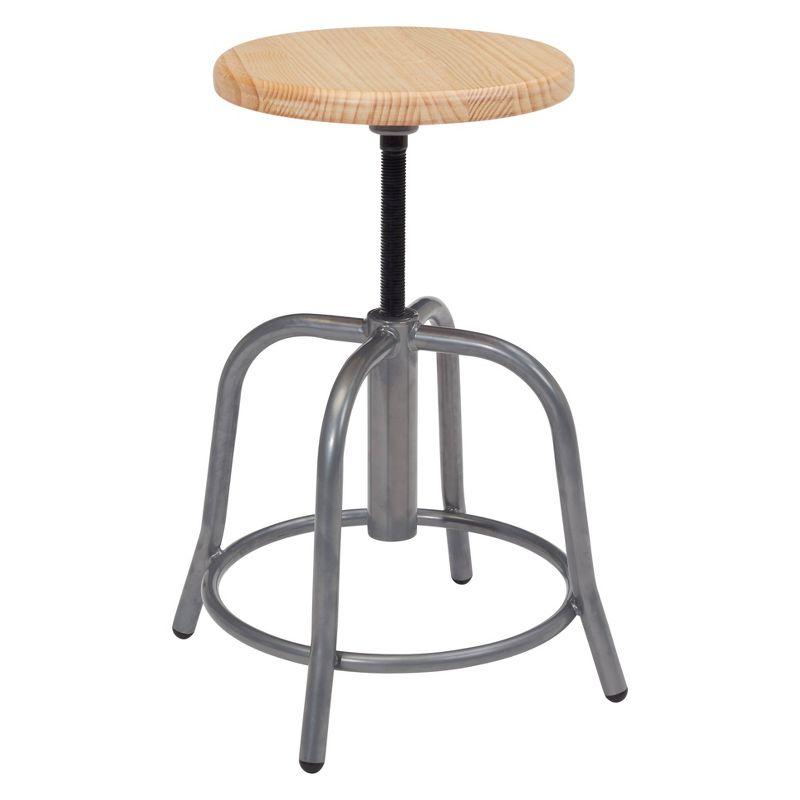 18"-24" Height Adjustable Swivel Accent Stool - Hampden Furnishings