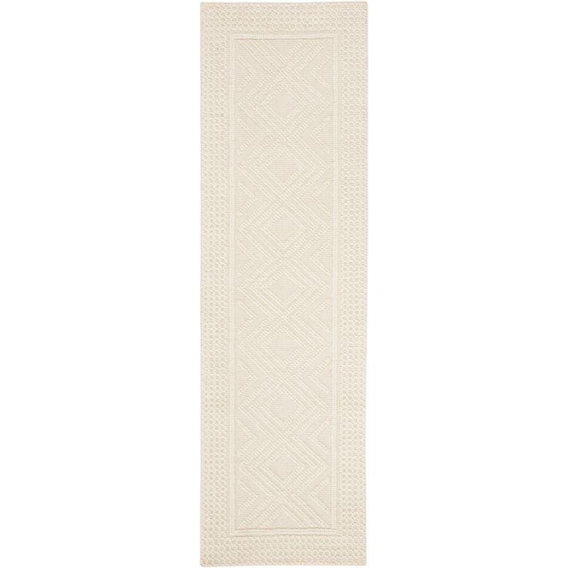 Vermont VRM212 Hand Woven Indoor Runner Rug - Ivory - 2'3"x14' - Safavieh