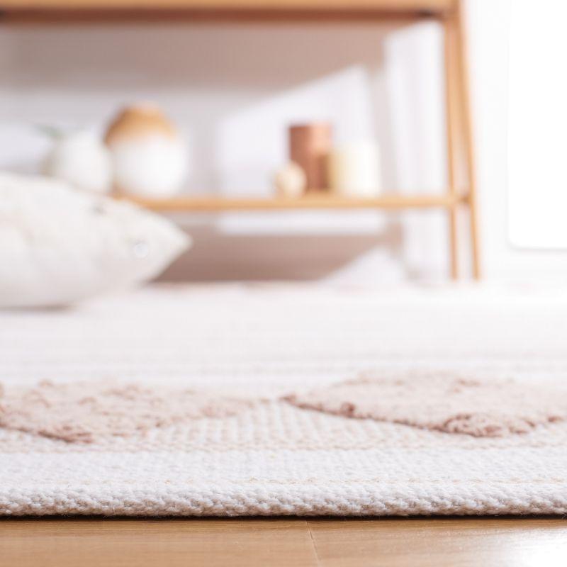 Montauk MTK708 Hand Woven, Flat Weave Indoor Accent Rug - Pink/Ivory - 3'x5' - Safavieh