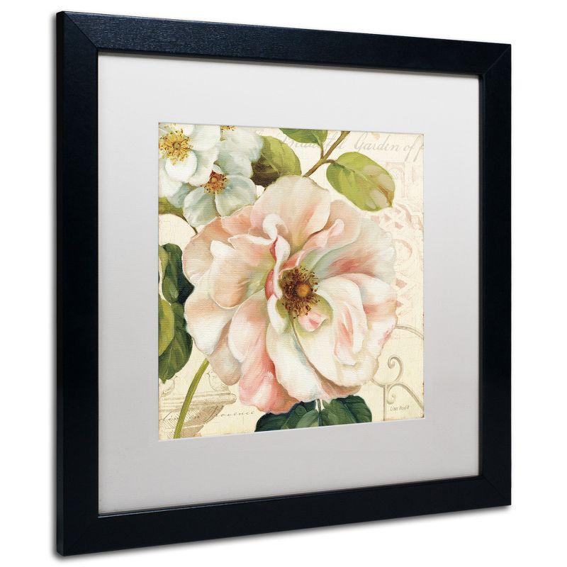 Lisa Audit Floral Canvas Art with Black Wood Frame