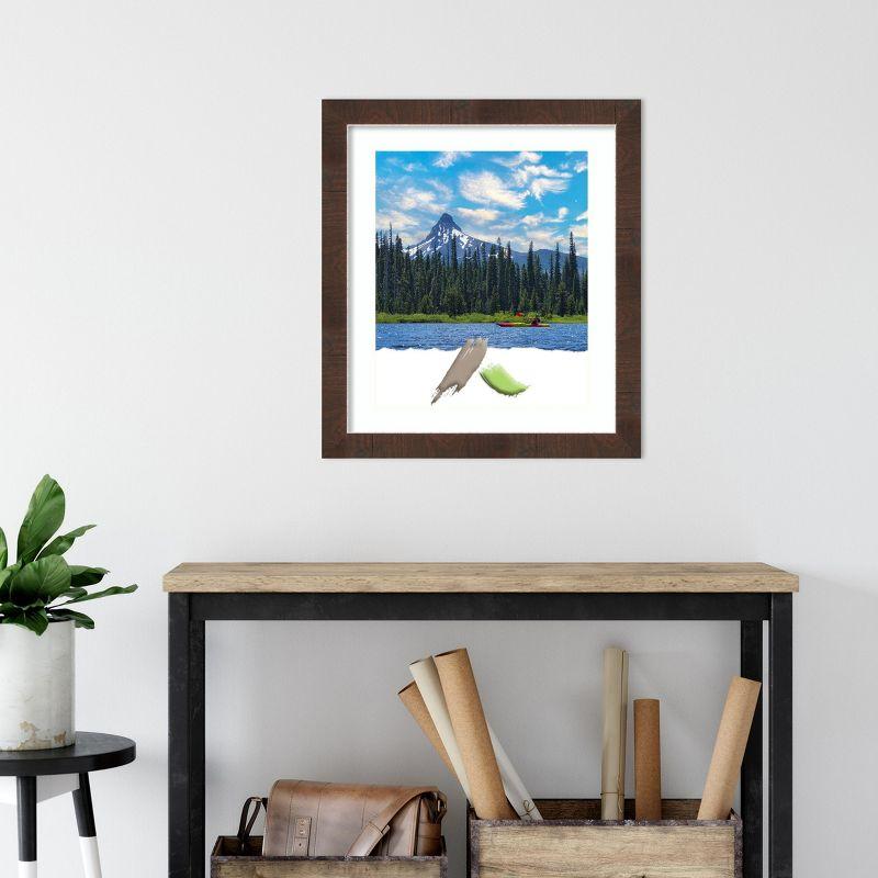 Amanti Art Wildwood Brown Narrow Picture Frame Opening Size 20x24 in. (Matted To 16x20 in.)