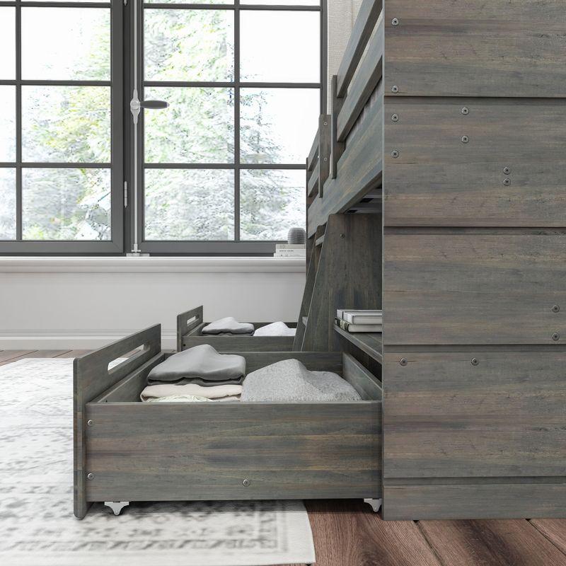 Max & Lily Farmhouse Low Loft with 2 Drawers