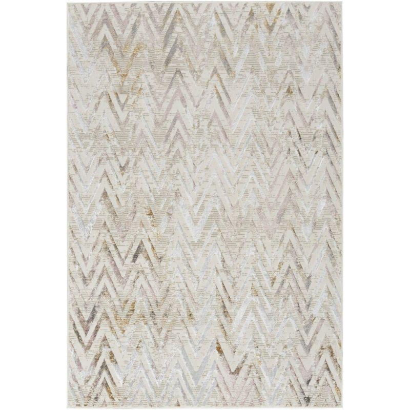 Nourison Glam Contemporary Chevron Indoor Rug