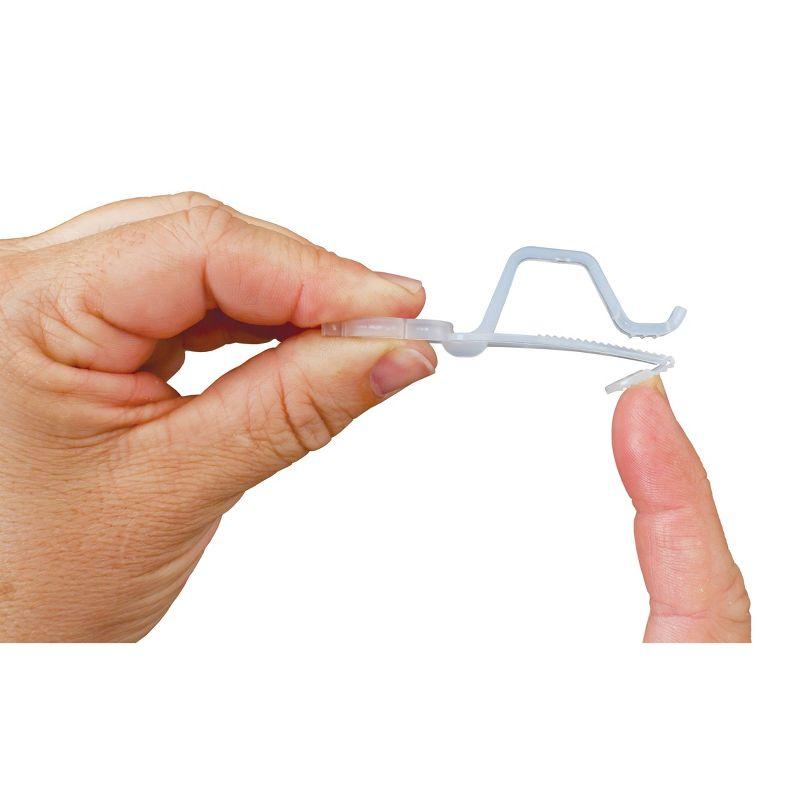 Set of 50 Clear Outdoor Universal Christmas Light Clips - 3.5"