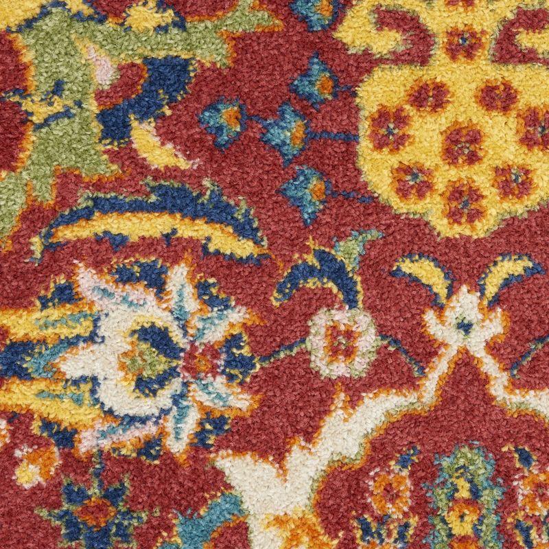 Nourison Allur Boho Indoor Area Rug Red Multicolor 2'3" x 7'6"