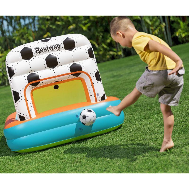Bestway Kick 'N Swish – 3-in-1 Inflatable Sports Activity Center for Kids 2+