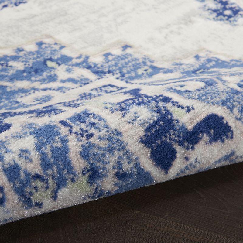 Nourison Whimsicle WHS03 Indoor only Area Rug - Ivory Blue 4' x 6'