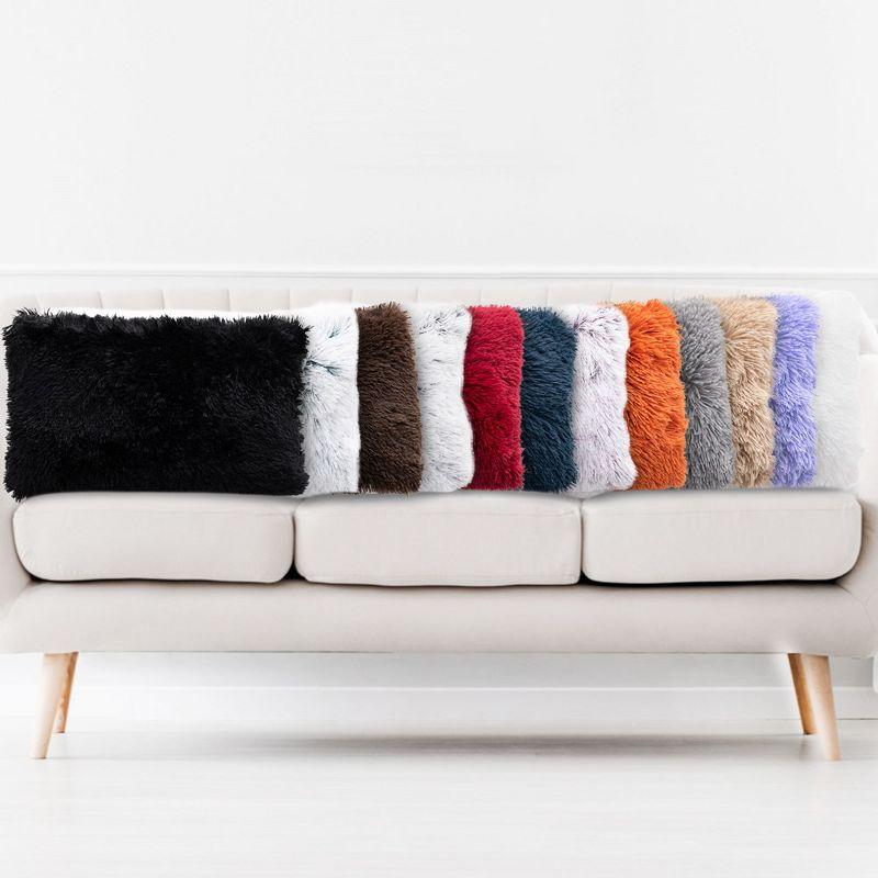 Cheer Collection Faux Fur Throw Pillow