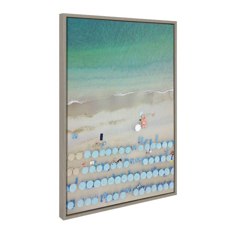 23" x 33" Sylvie Monterosso 12 Framed Canvas by Rachel Dowd Gray - Kate & Laurel All Things Decor: Modern Ocean Digital Art, Plastic Frame