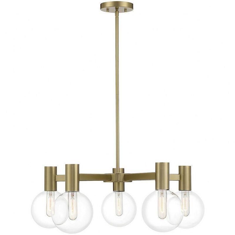 Savoy House Wright 5 - Light Chandelier in  Warm Brass