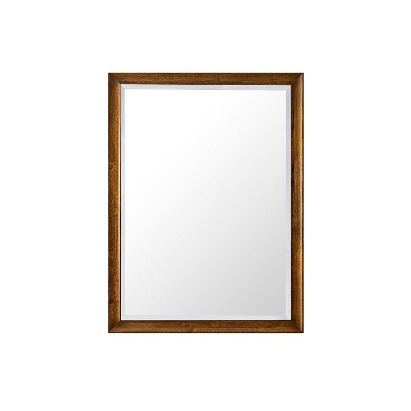 Glenbrooke Solid Wood Flat Wall Mirror