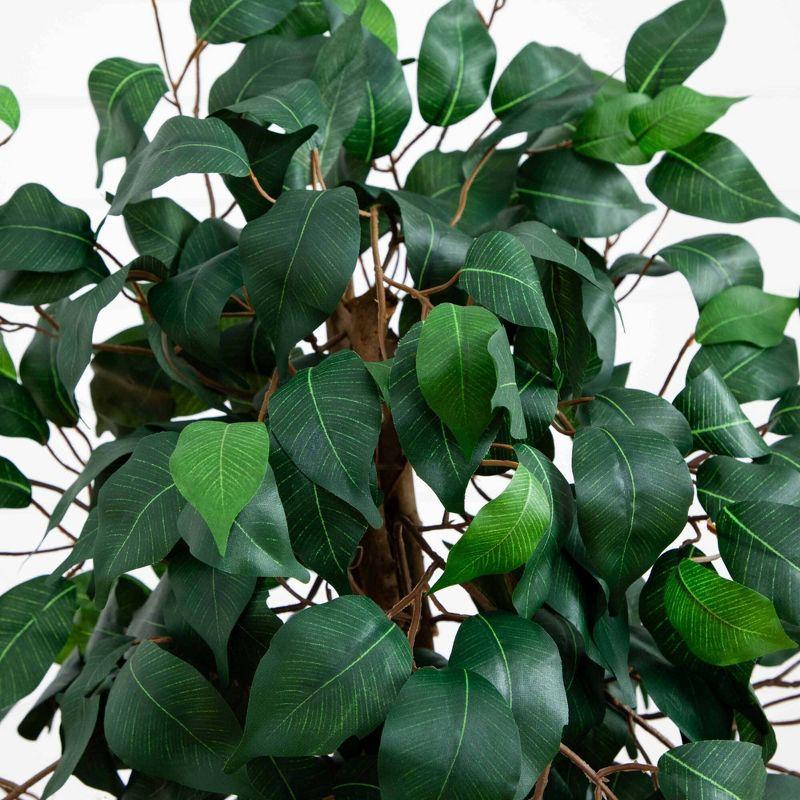 Nearly Natural 44-in Ficus Tree with Decorative Planter