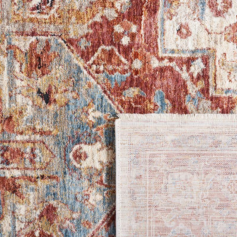 Valencia VAL568 Power Loomed Area Rug - Ivory/Rust - 4'x6'2" - Safavieh.