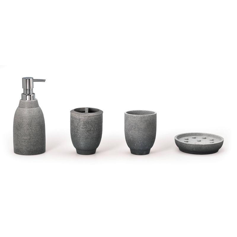 Greystone Toothbrush Holder Gray - Moda at Home