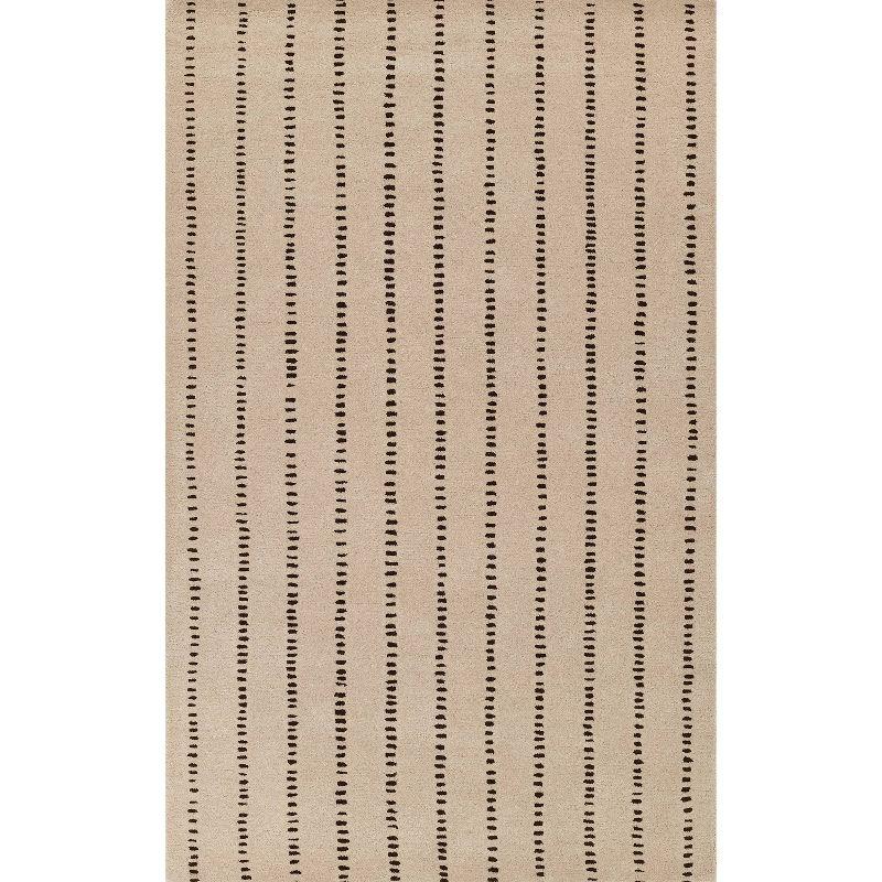 Posey Hand-Tufted Wool Rug - Ivory / 5' x 8'