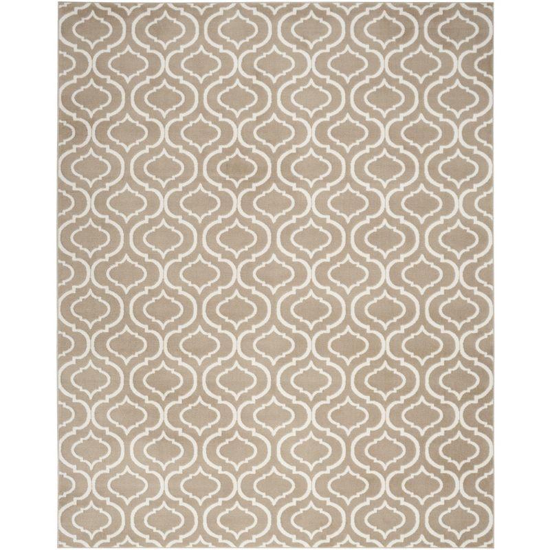 Nourison Jubilant Moroccan Trellis Indoor Area Rug Taupe 7'10"x9'10"