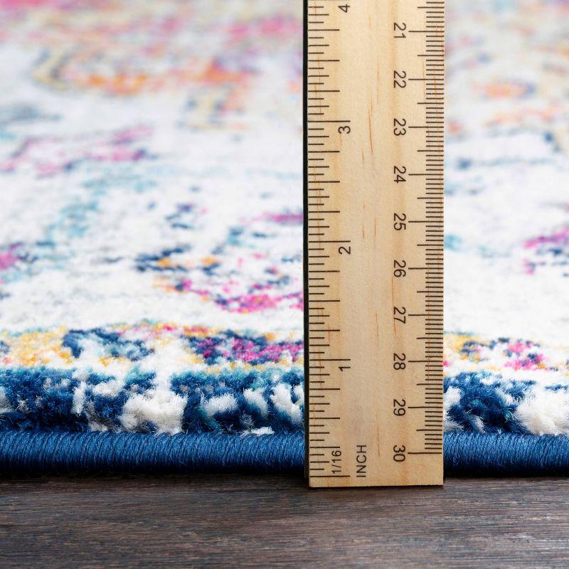 Livabliss 3'x5' Abby Traditional Rugs Aqua: Medium Pile, Stain & Fade-Resistant, Polypropylene, Indoor Use