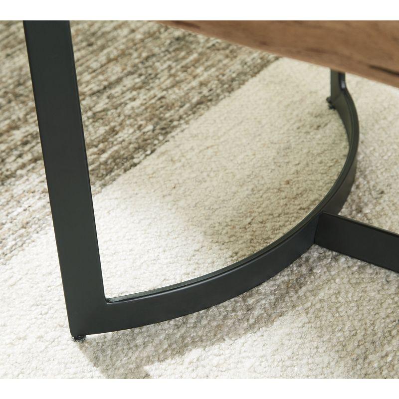 Signature Design by Ashley Fortmaine End Table, Brown & Black