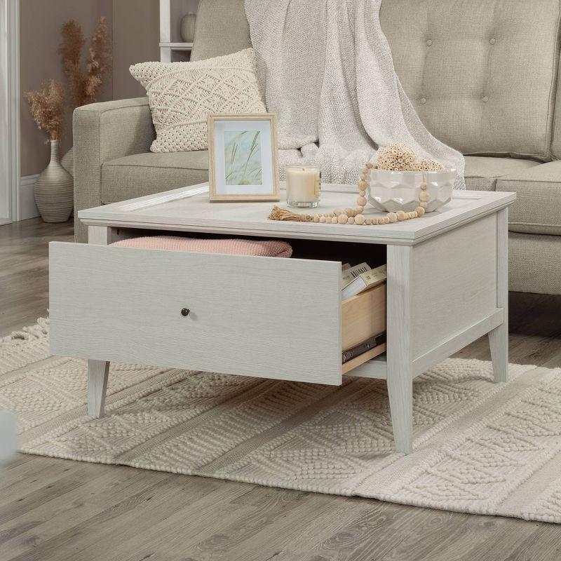 Sauder Larkin Ledge Storage Coffee Table with Drawer Glacier Oak