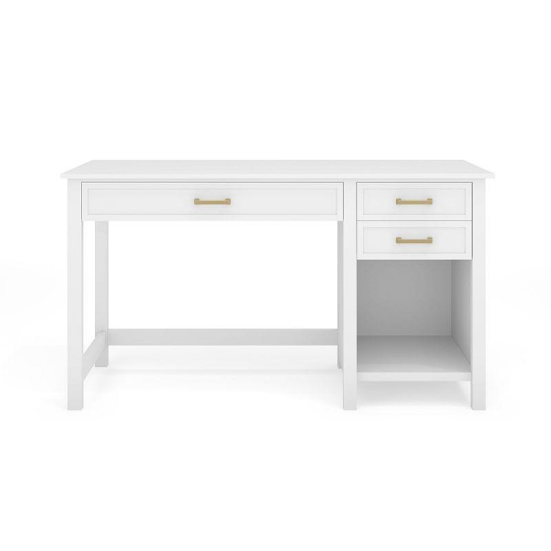 Martha Stewart Martha Stewart Hutton Shaker Style Home Office Desk With 2 Side Drawers
