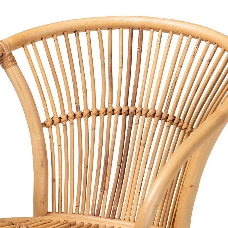 Murai Rattan Dining Chair Natural/Brown - bali & pari