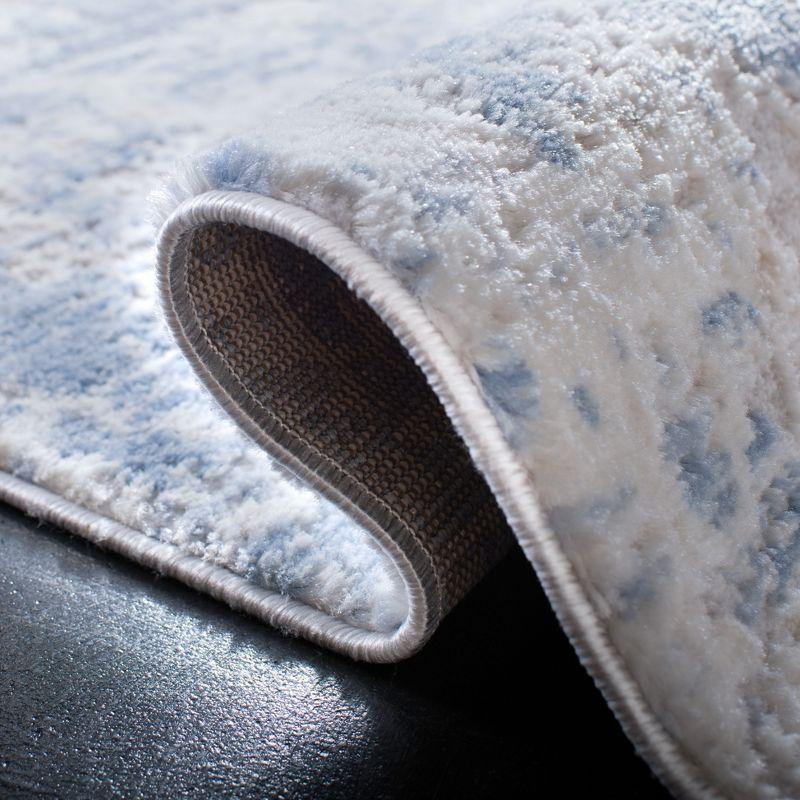 Amelia ALA705 Power Loomed Runner Rug - Grey/Blue - 2'2"x14' - Safavieh.