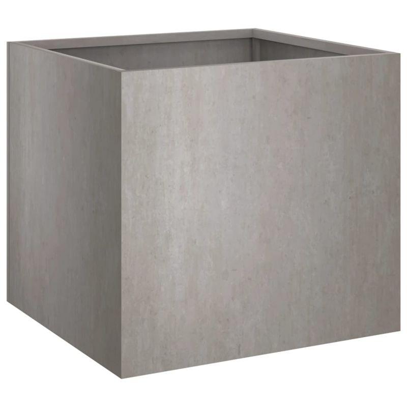 vidaXL Garden Raised Bed PP Anthracite 16.9"x16.9"x13.8"