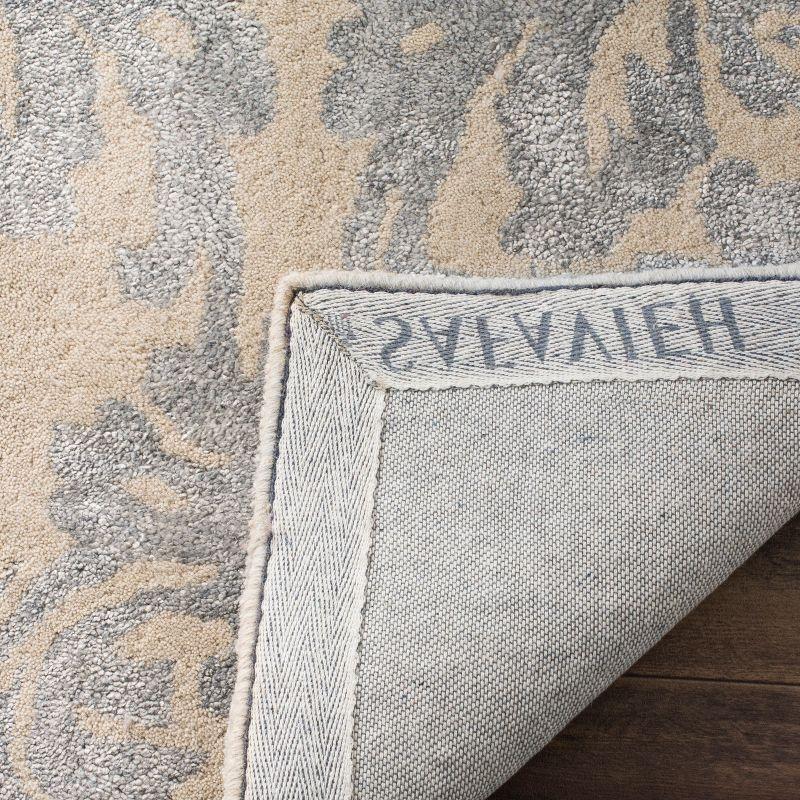 Bella BEL156 Hand Tufted Area Rug - Ivory/Silver - 8'x10' - Safavieh.