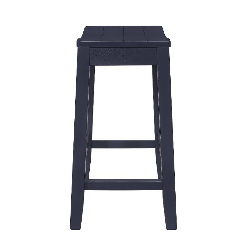Hillsdale Furniture 24" Fiddler Backless Wood Counter Height Barstool Navy : Matte Finish, Fixed Height