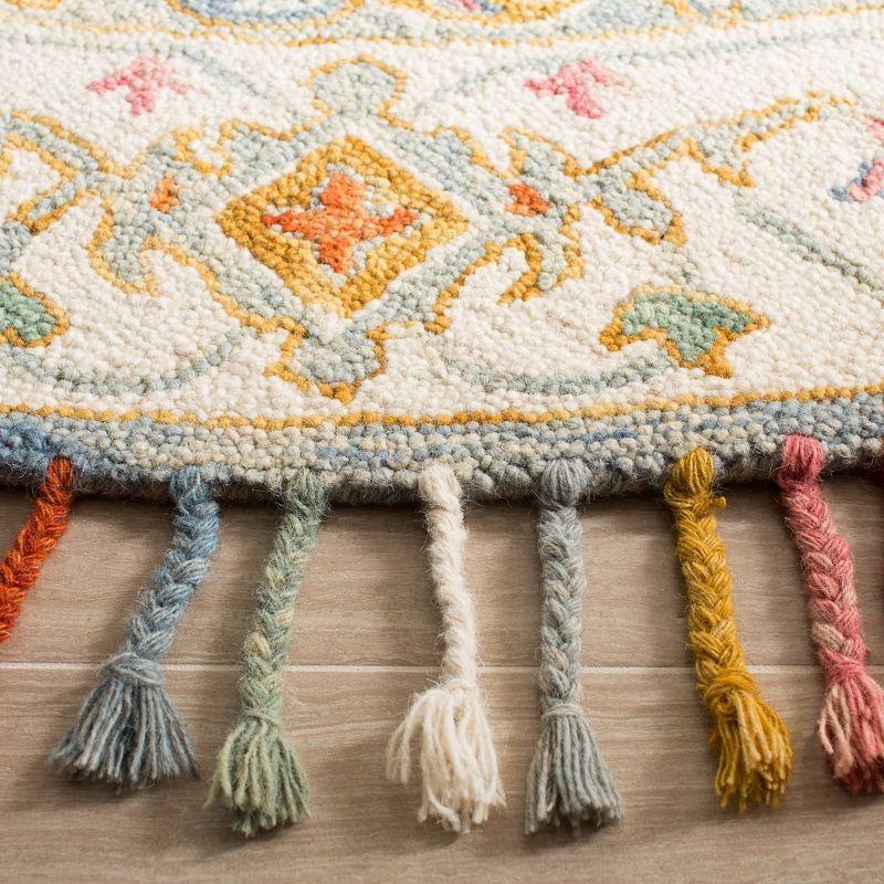 Aspen APN117 Hand Tufted Indoor Accent Rug - Blue/Ivory - 2'3"x5' - Safavieh