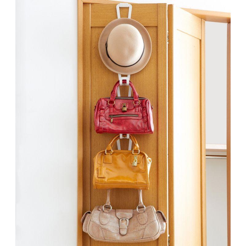 Yamazaki Home Chain Link Bag Holder - Closet Storage Hanging Organizer Rack, Steel