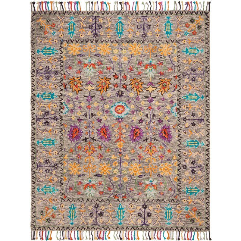 Blossom BLM453 Hand Tufted Indoor Area Rug - Grey/Multi - 8'x10' - Safavieh
