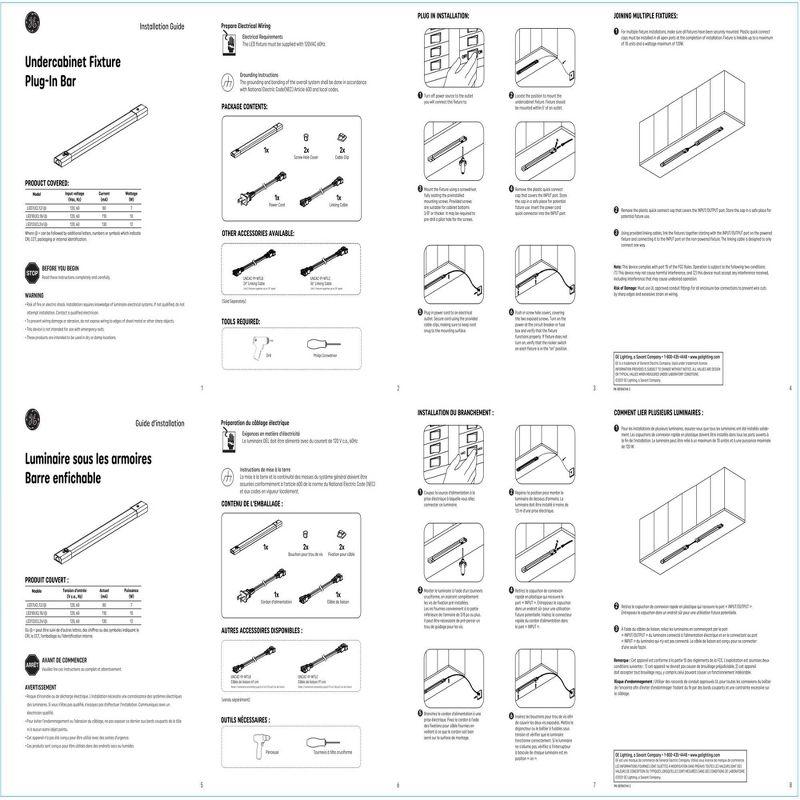 GE Household Lighting Undercab Refresh Direct Wire and Plug-In 24" Linkable Fixture