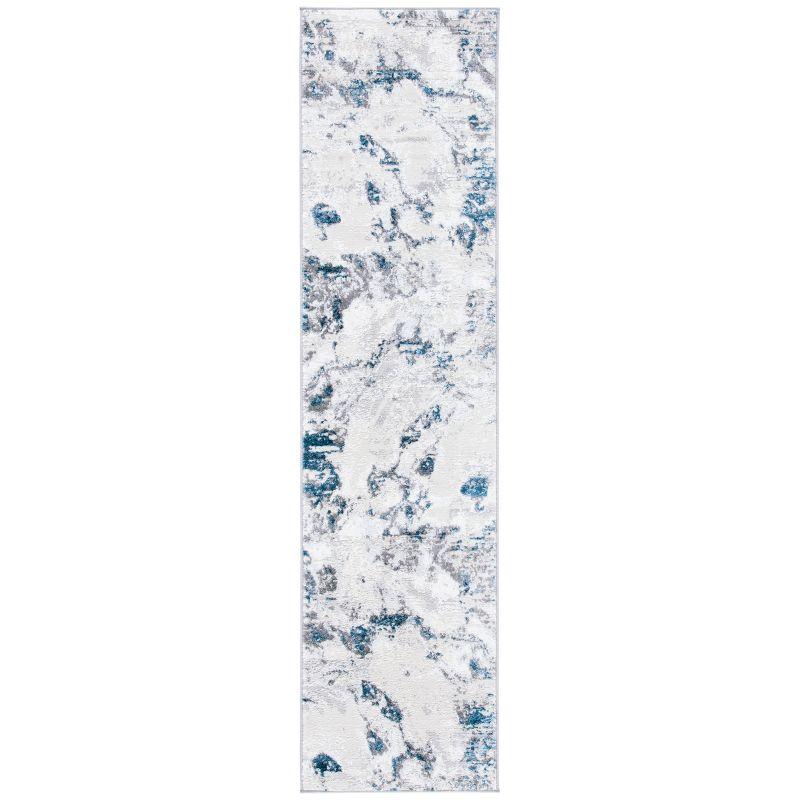 Amelia ALA232 Power Loomed Runner Rug - Grey/Blue - 2'x12' - Safavieh.