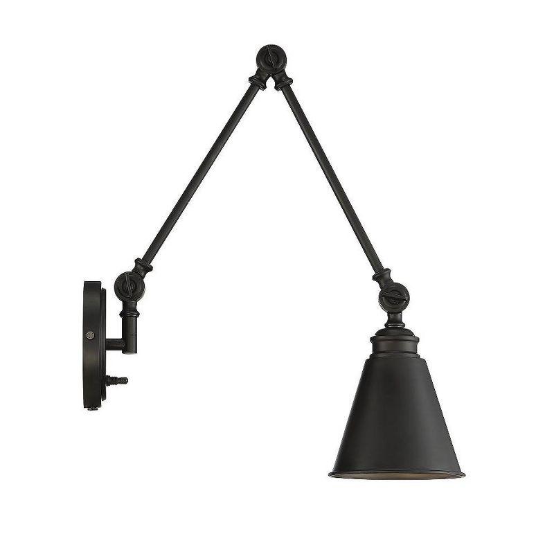 Savoy House Morland 1 - Light Swing Arm Lamp in  Matte Black