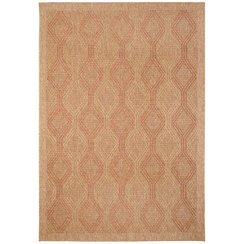 Liora Manne Sahara Links Indoor/Outdoor Rug Terracotta 3'3" x 4'11"