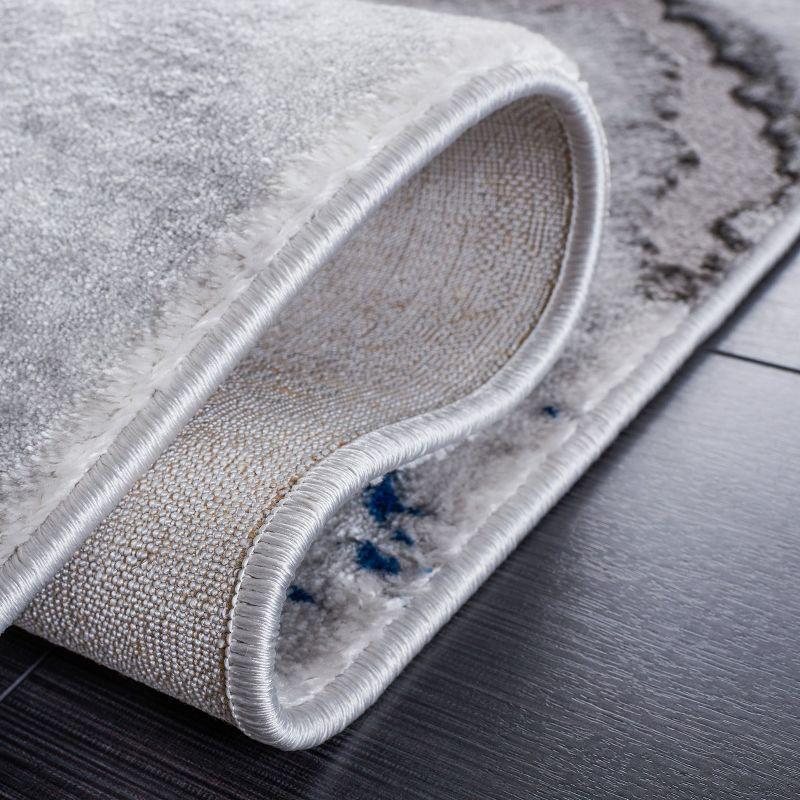 Swindle Abstract Gray/Blue Area Rug