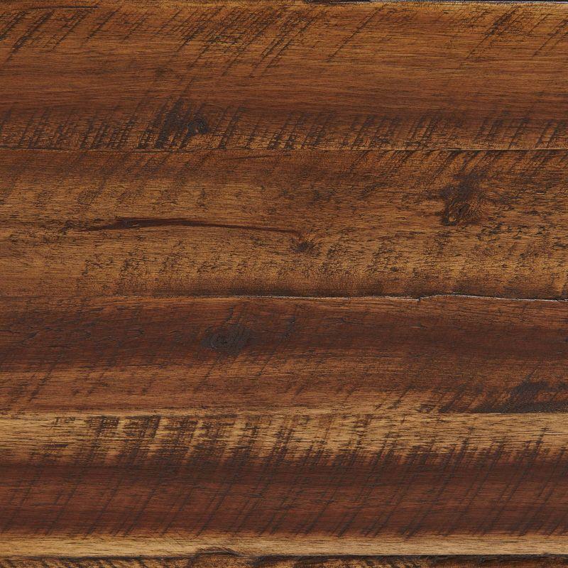 Durango Wood Entryway/Dining Bench Dark Brown - Alaterre Furniture: Industrial Accent, 60" Long